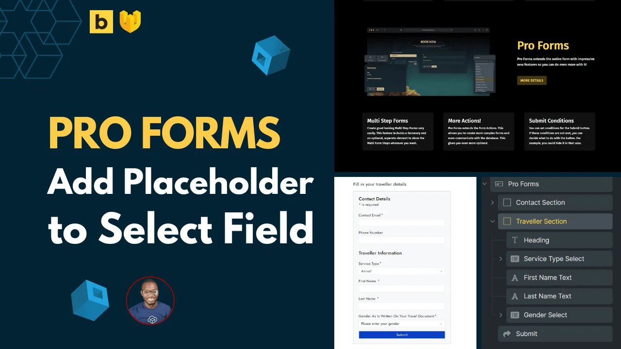 29 Bricksforge Pro Forms - Placeholder Text for Select Field